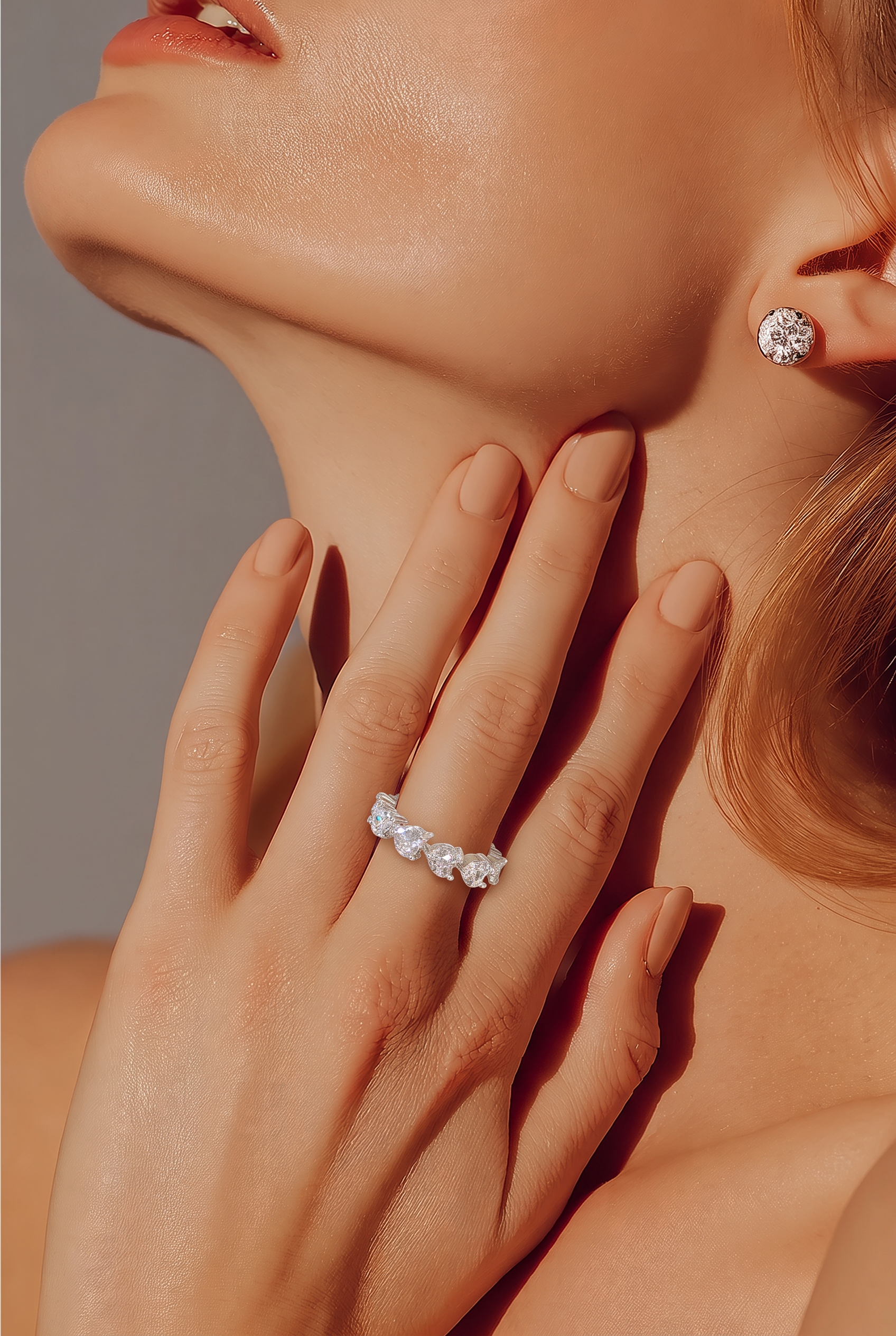 Celestia Crystal Vine Statement Ring
