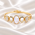 Pearl Halo Statement Bangle