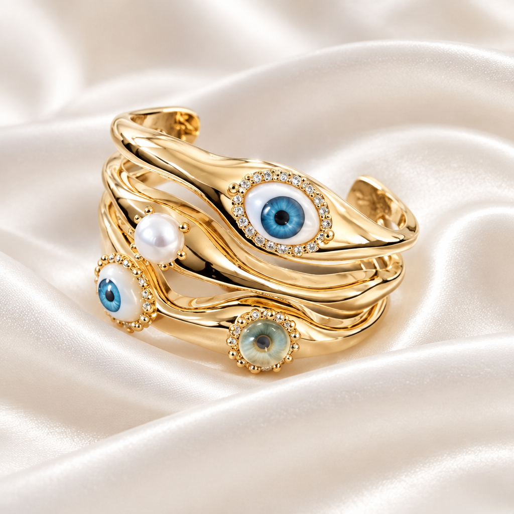 Celestial Eye Statement Cuff