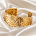 Aurelia Hammered Gold Cuff Bracelet