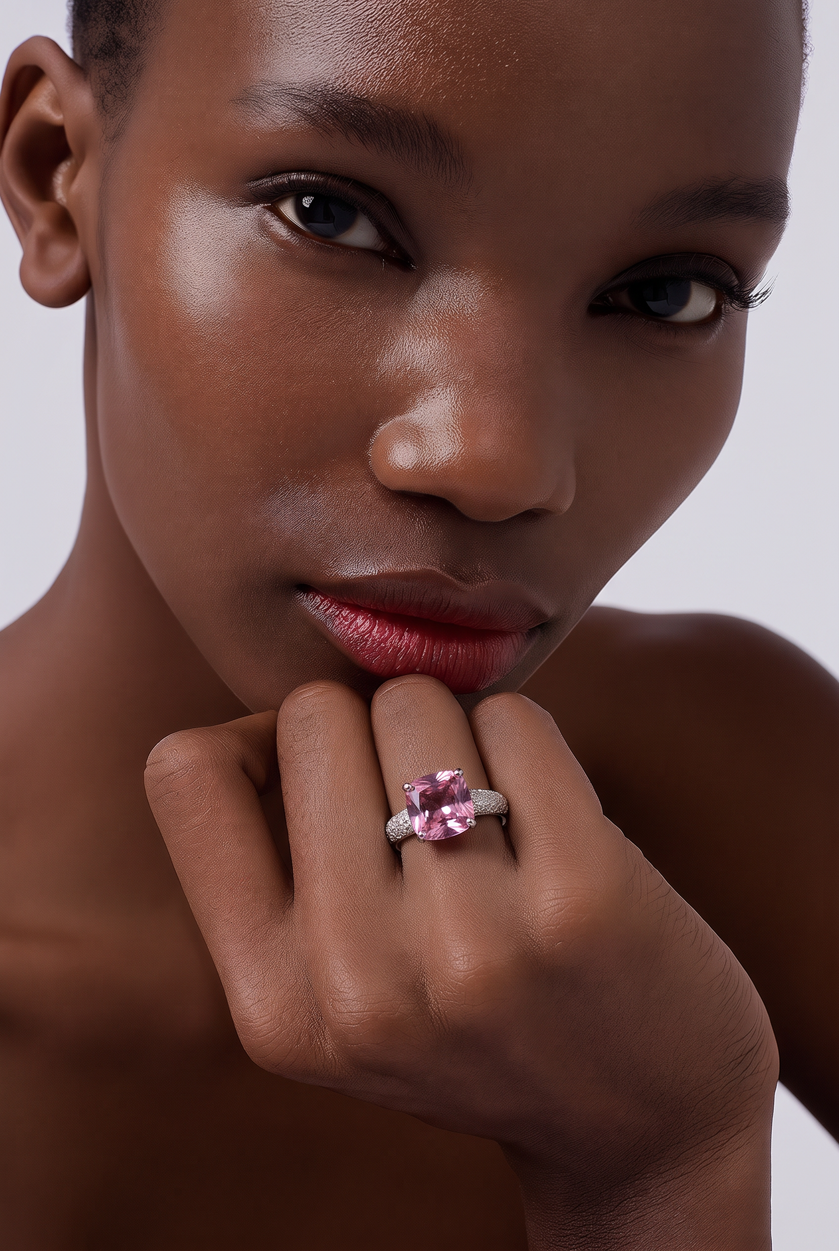 Rosalie Pink Radiance Statement Ring