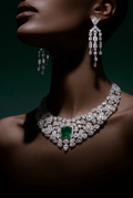 Emerald Majesty Statement Jewelry Set