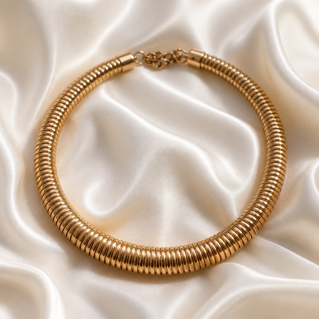 Aurelia Sculpted Coil Necklace
