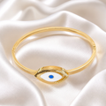 Amara Evil Eye Gold Bangle