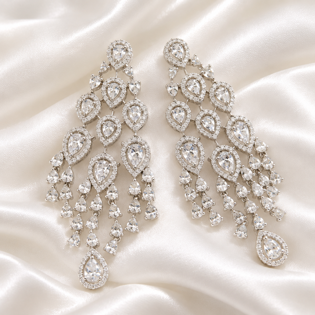 Celeste Crystal Chandelier Earrings