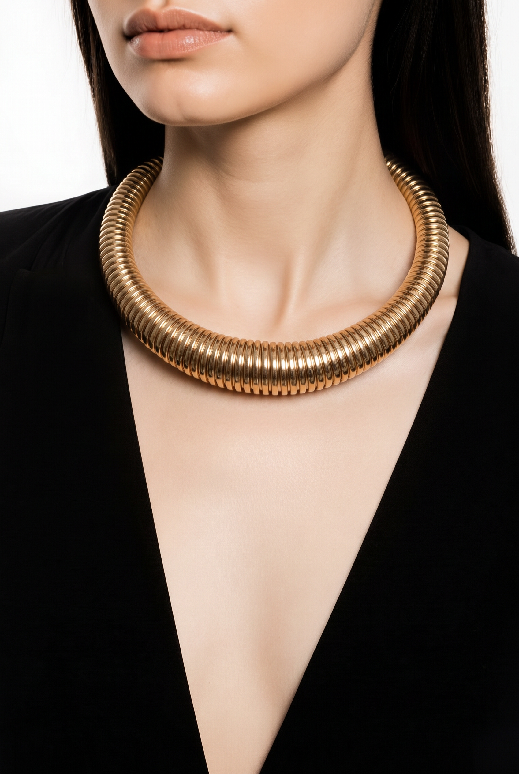 Aurelia Sculpted Coil Necklace