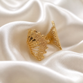 Zariya Filigree Fan Gold Ring