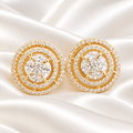 Aurelia Concentric Halo Earrings