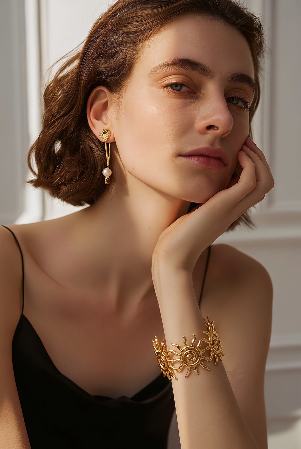 Soleil Spiral Sun Cuff Bracelet