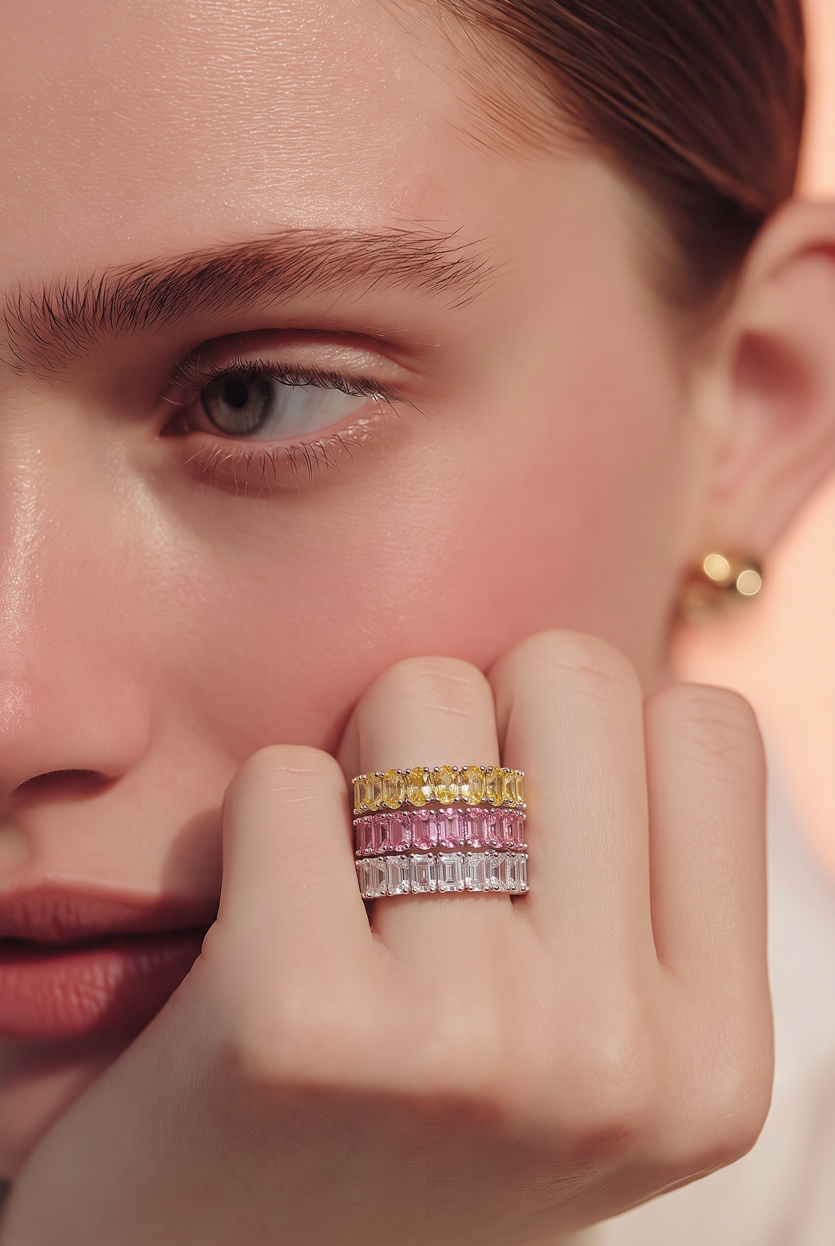 Amélie Blush Pink Eternity Ring