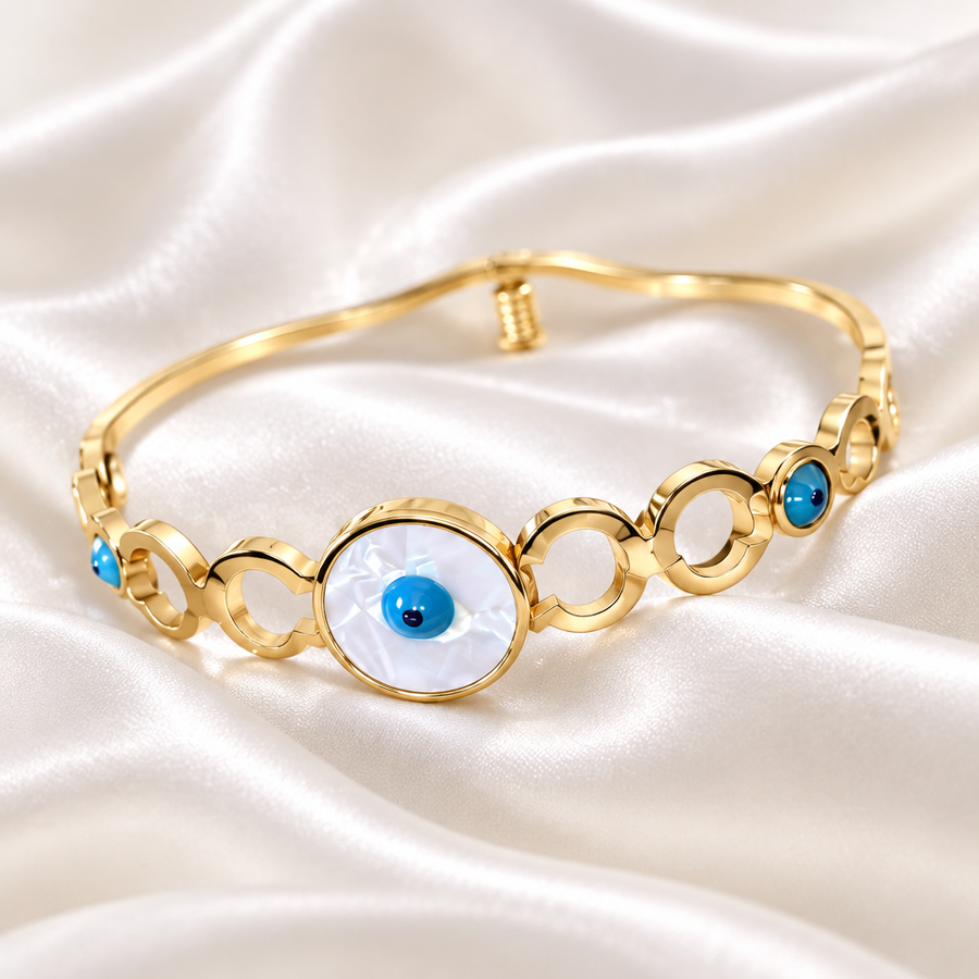 Pearl Eye Link Bangle