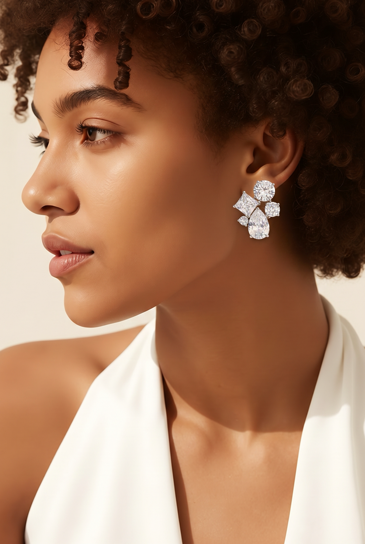 Celeste Mixed-Cut Crystal Earrings