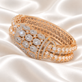 Champagne Radiance Statement Bangle