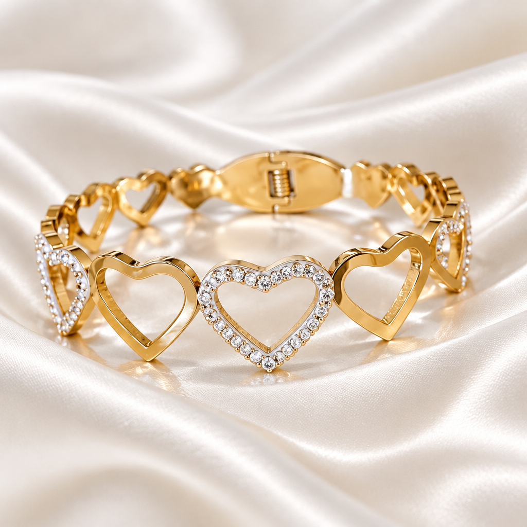 Eternal Hearts Crystal Bracelet