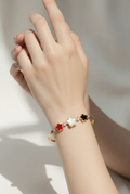 Trio Clover Charm Bracelet