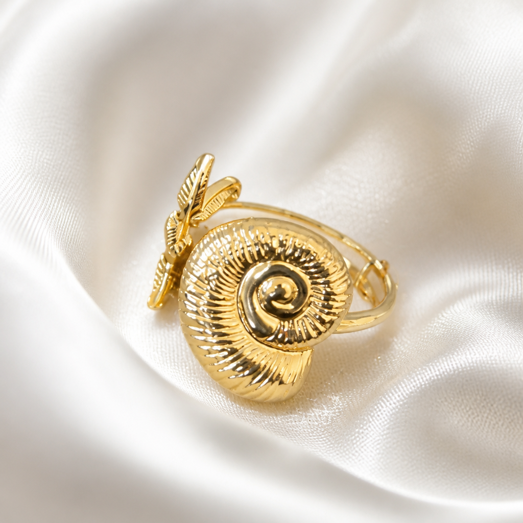 Golden Sea Whisper Ring