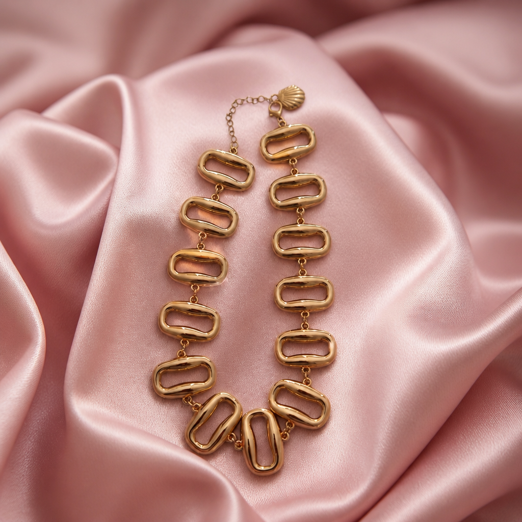 Aurelia Bold Link Statement Necklace