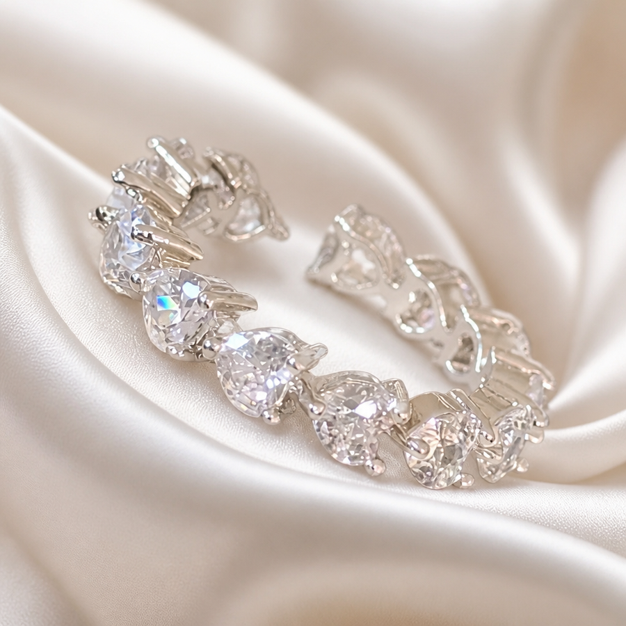Celestia Crystal Vine Statement Ring