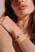 Amara Crystal Duo Gold Bangle