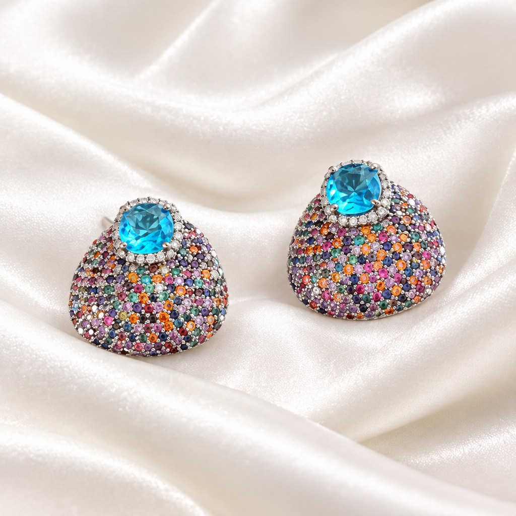 Aurora Confetti Statement Studs