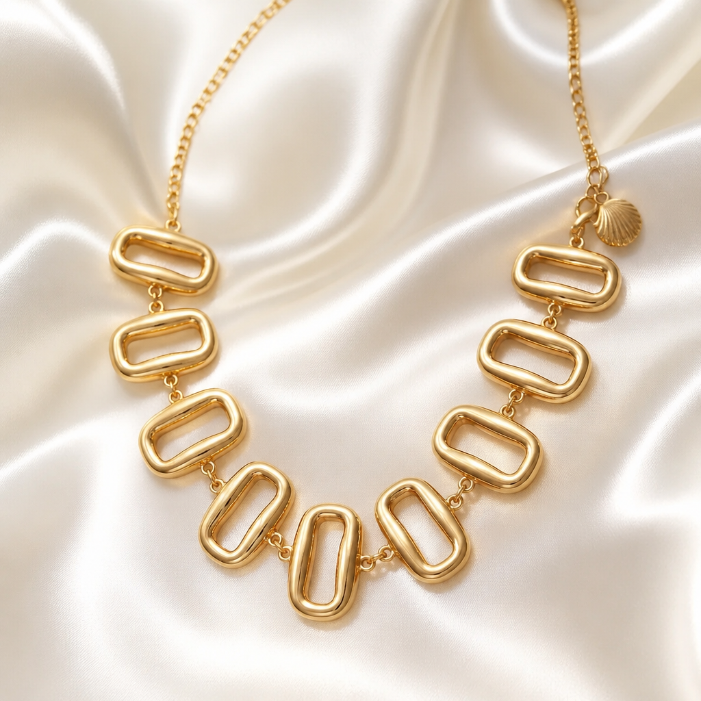 Aurelia Bold Link Statement Necklace