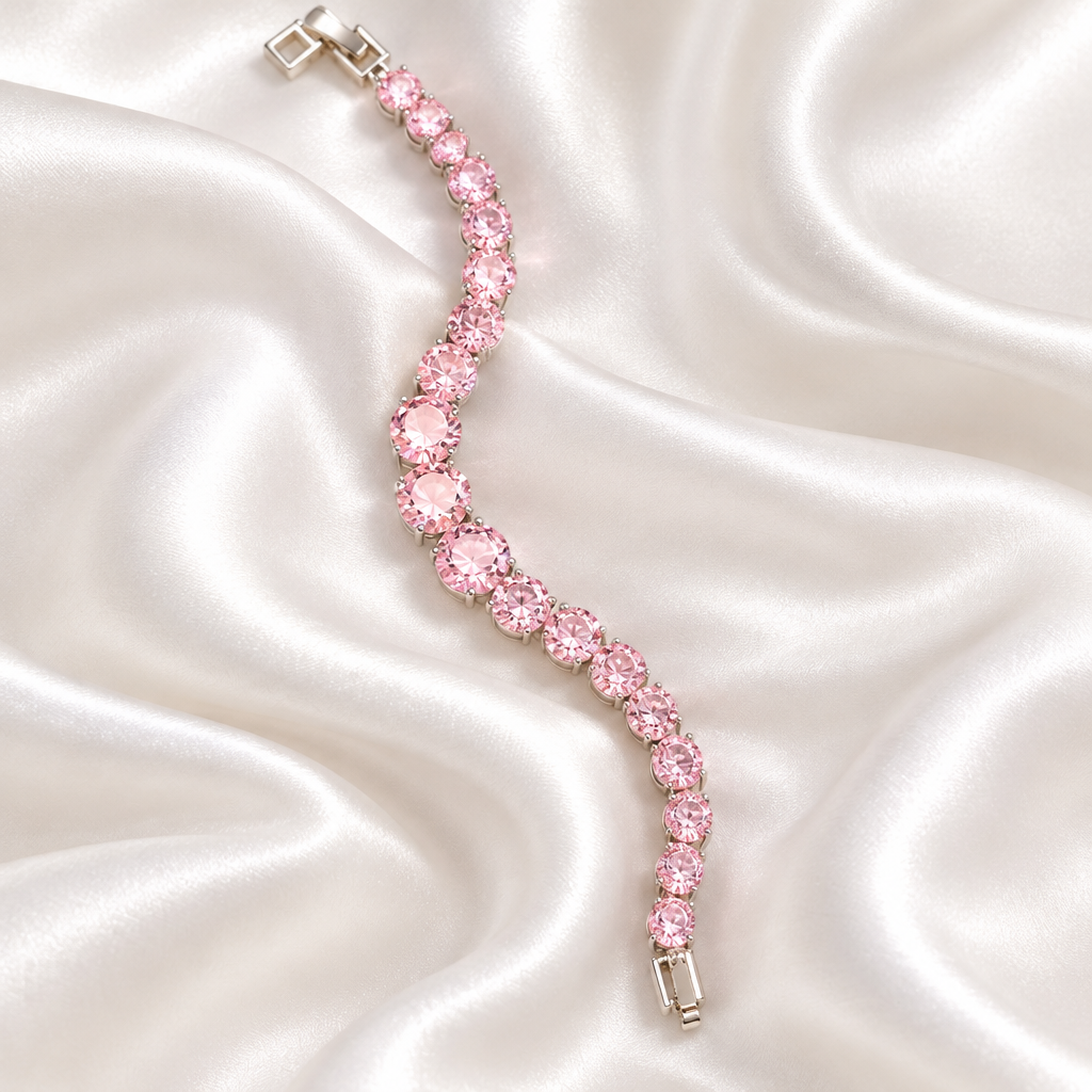 Blush Pink Tennis Bracelet
