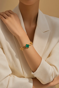 Emerald Clover Bangle
