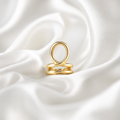 Infinity Sculptural Gold Statement Ring