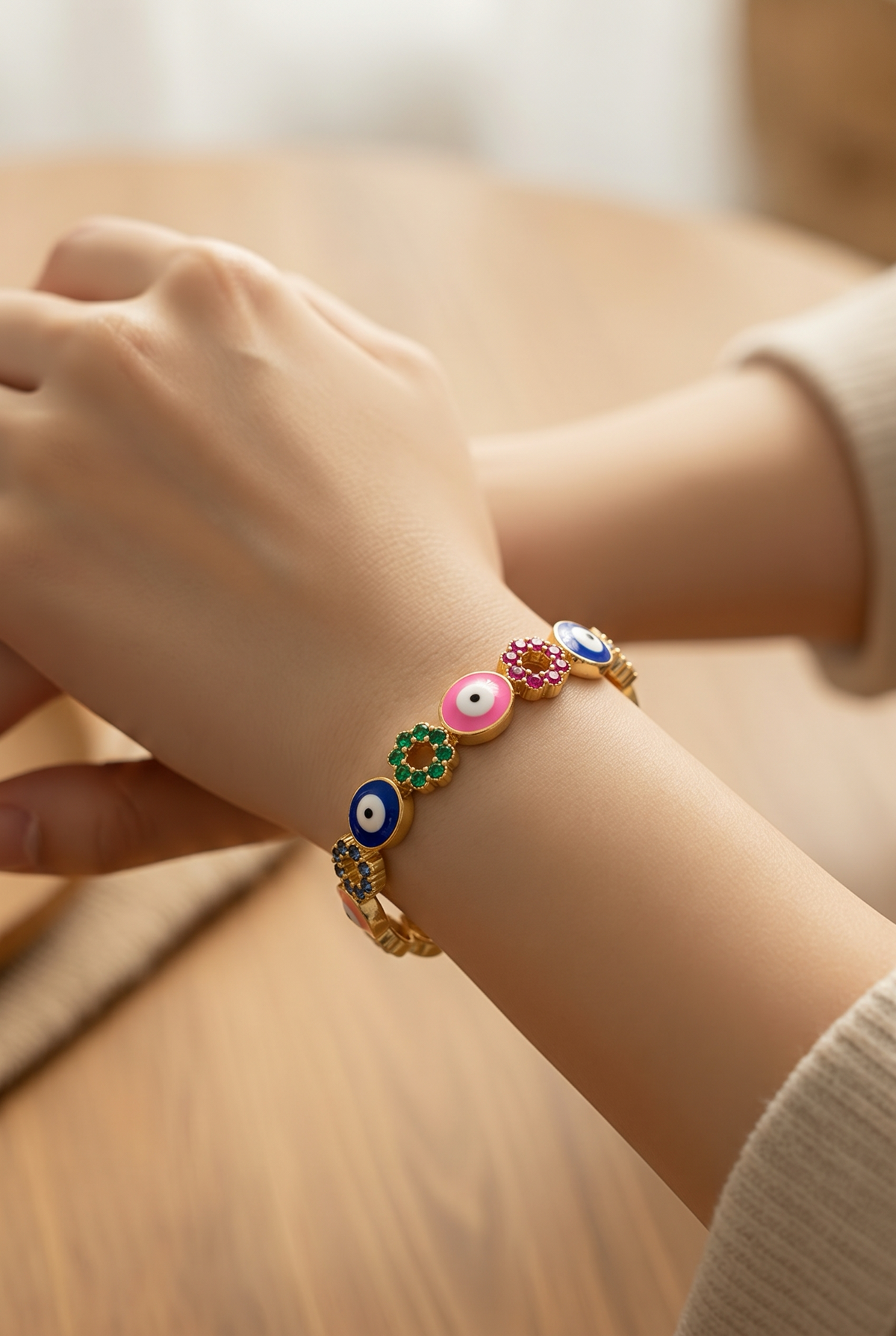 Colour Pop Eye Charm Bracelet