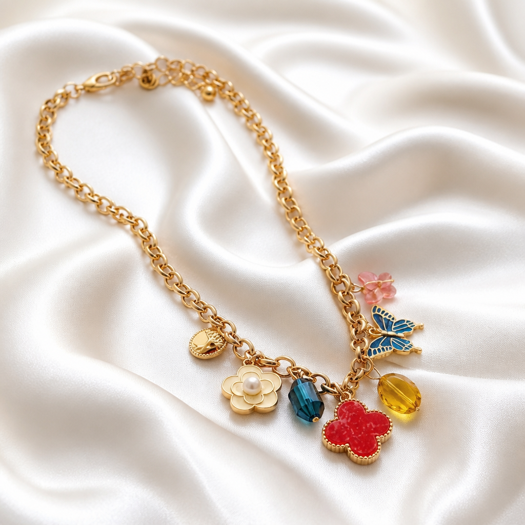 Mariposa Garden Charm Necklace