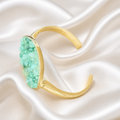 Celeste Mint Stone Cuff Bracelet