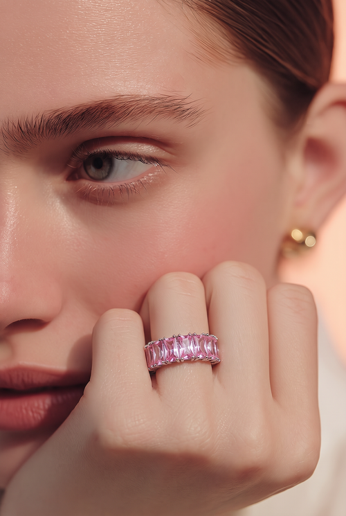 Amélie Blush Pink Eternity Ring