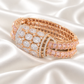 Blush Rose Statement Bangle