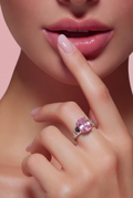 Blush Celeste Oval Ring