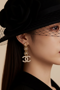 Parisian Glam Crystal Drop Earrings