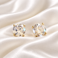 Éclat Solitaire Stud Earrings