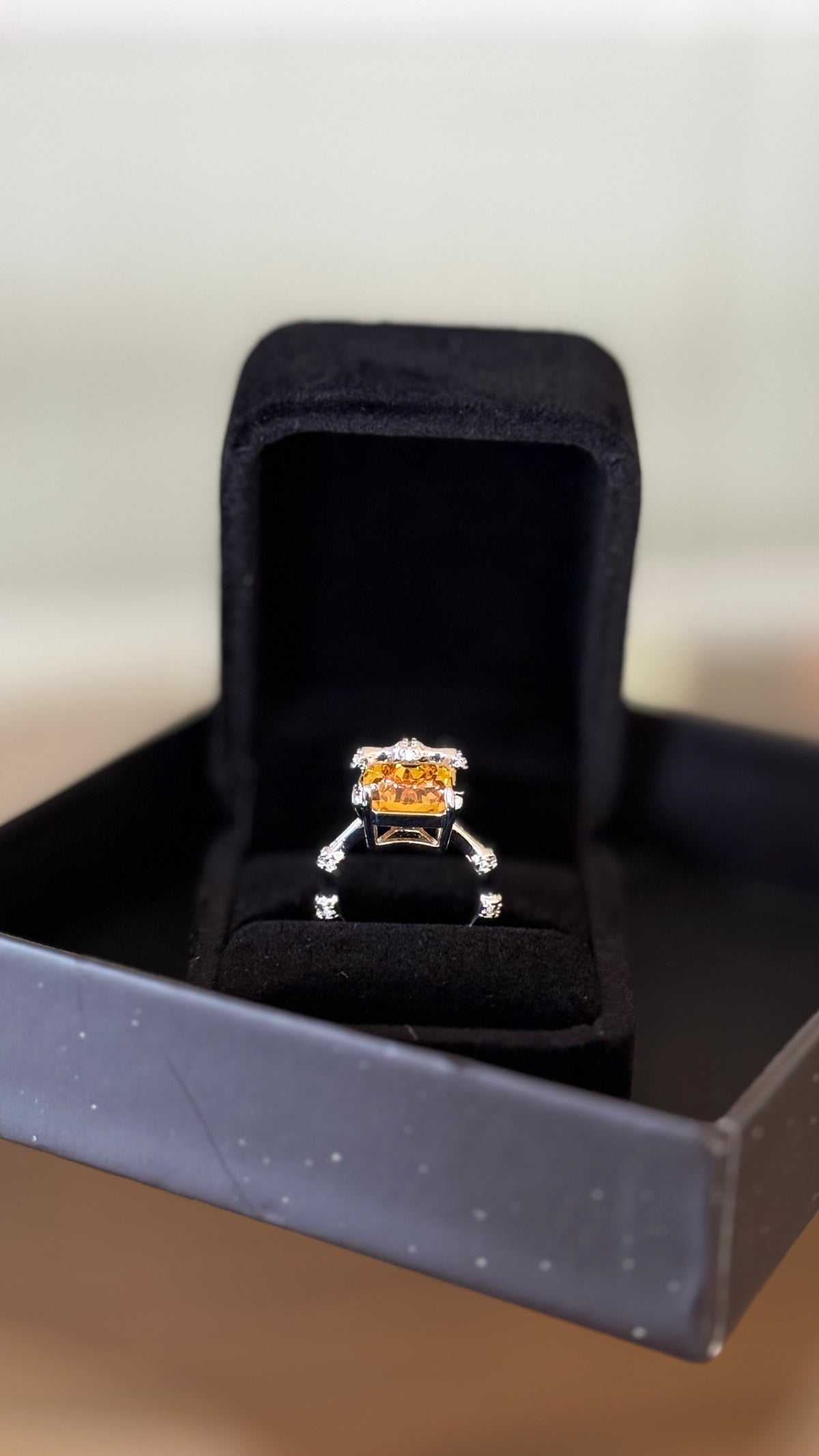 Amber Éclat Double-Stone Ring