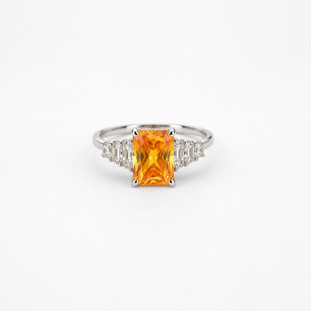 Golden Ember Radiance Ring