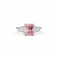Rosé Radiance Emerald-Cut Ring