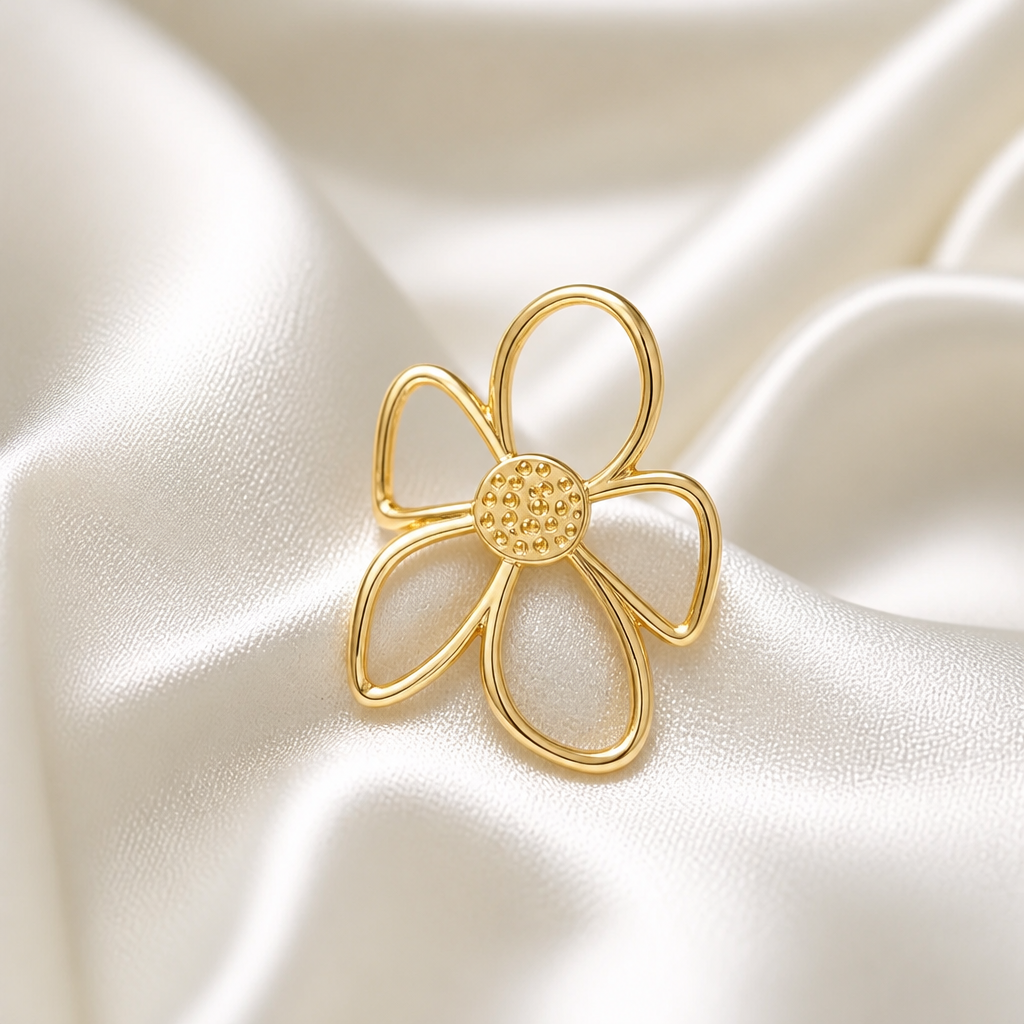 Aurelia Golden Bloom Statement Ring