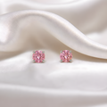 Rosé Spark Pink Crystal Stud Earrings