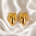 Aurelia Sculpted Gold Statement Earrings
